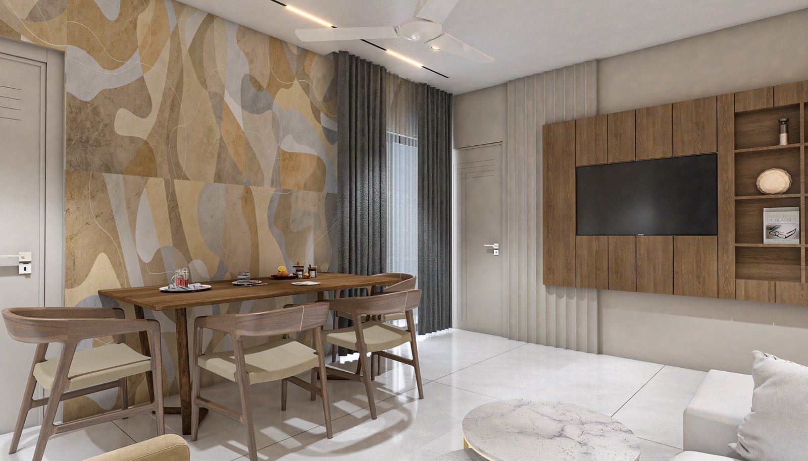 Utpal sample flat living room