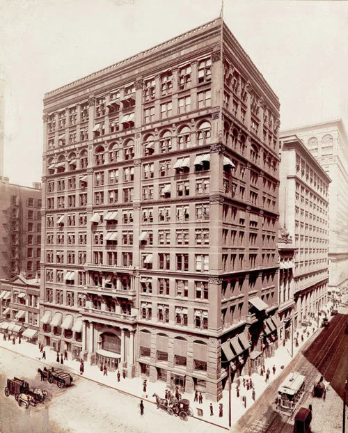 Home insurance building in Chicago, 1885