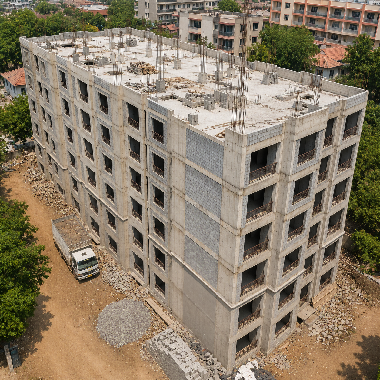 Multi-storey residential building progress