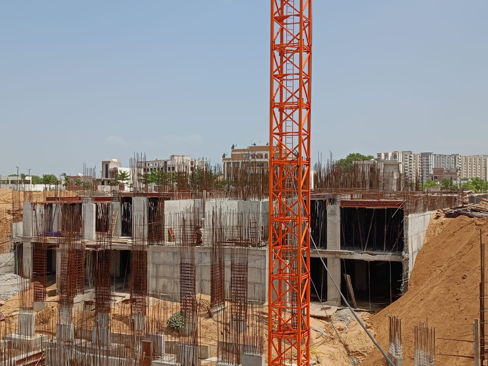 Residential tower under construction