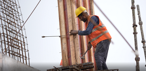RCC structural execution on residential building