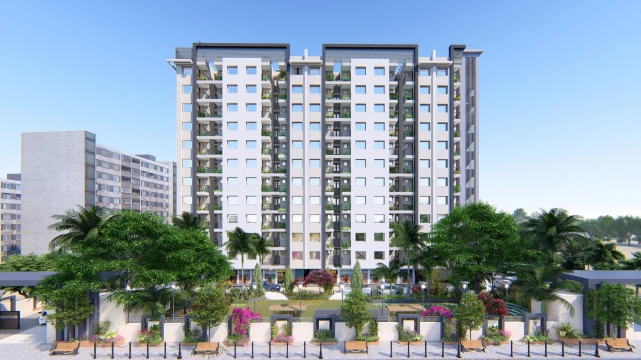Goverdhan Heights residential building under construction